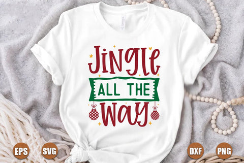 Christmas SVG Design, Jingle all the way SVG FiveStarCrafting 
