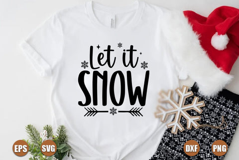 Christmas SVG Design, Let it Snow SVG FiveStarCrafting 