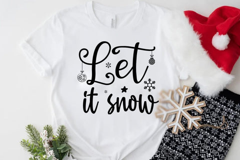 Christmas SVG Design, Let it snow SVG FiveStarCrafting 
