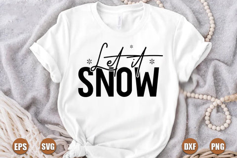 Christmas SVG Design, Let it snow SVG FiveStarCrafting 