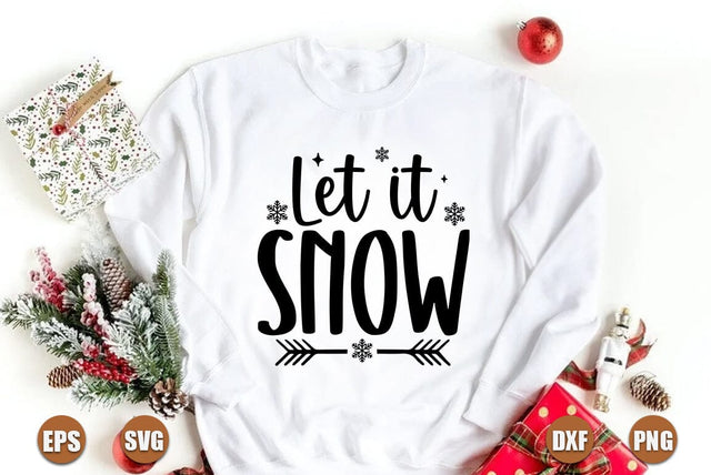 Christmas SVG Design, Let it Snow SVG FiveStarCrafting 