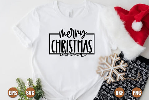 Christmas SVG Design, Merry Christmas deer SVG FiveStarCrafting 