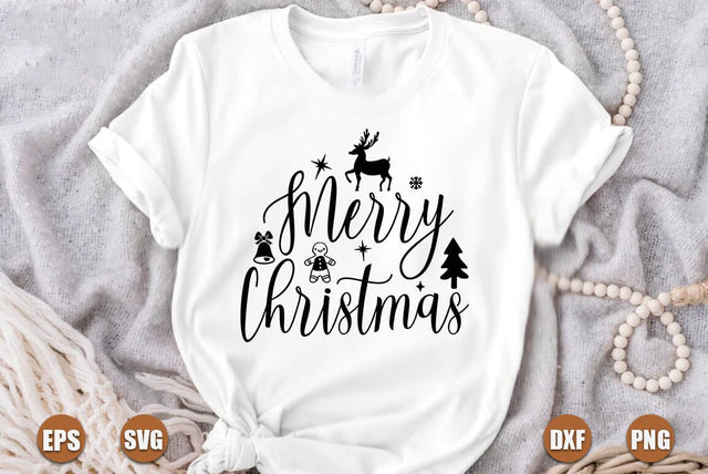Christmas SVG Design, Merry Christmas SVG FiveStarCrafting 