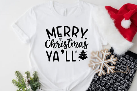 Christmas SVG Design, Merry Christmas yall SVG FiveStarCrafting 
