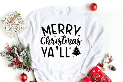Christmas SVG Design, Merry Christmas yall SVG FiveStarCrafting 