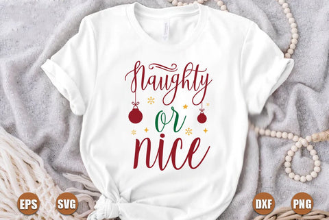 Christmas SVG Design, Naughty or nice SVG FiveStarCrafting 