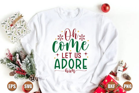Christmas SVG Design, Oh come let us adore him SVG FiveStarCrafting 