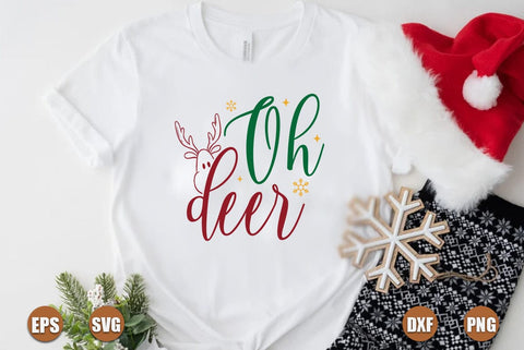 Christmas SVG Design, Oh deer SVG FiveStarCrafting 