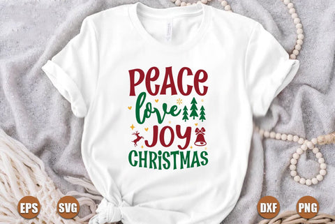 Christmas SVG Design, Peace love joy Christmas SVG FiveStarCrafting 