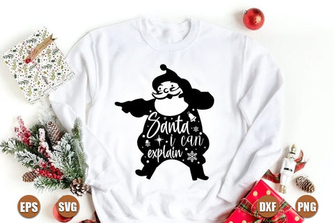 Christmas SVG Design, Santa I can explain SVG FiveStarCrafting 