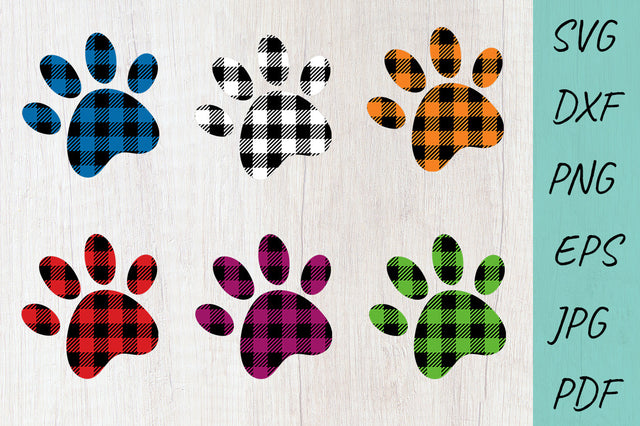 Christmas SVG, Dog SVG, Paw Print SVG, Buffalo Plaid Dog Paw SVG Irina Ostapenko 
