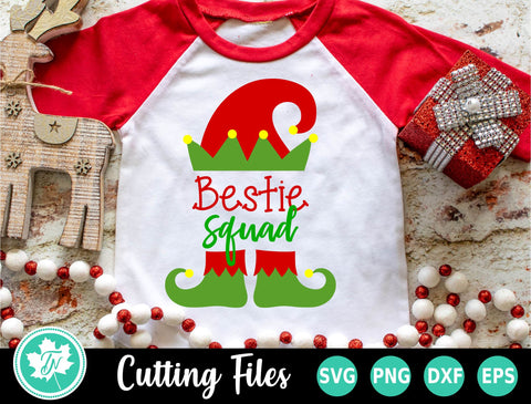 Christmas SVG | Elf SVG | Bestie Squad SVG TrueNorthImagesCA 