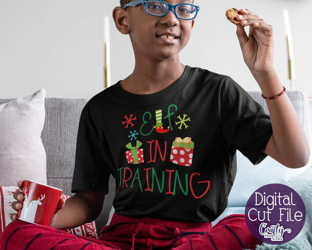 Christmas Svg - Elf Svg - Elf Squad Svg - Merry Christmas Svg - Elf In Training SVG Crafty Mama Studios 