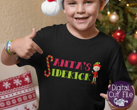 Christmas Svg - Elf Svg - Elf Squad Svg - Santa Svg - Santa's Sidekick SVG SVG Crafty Mama Studios 