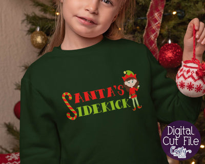 Christmas Svg - Elf Svg - Elf Squad Svg - Santa Svg - Santa's Sidekick SVG SVG Crafty Mama Studios 