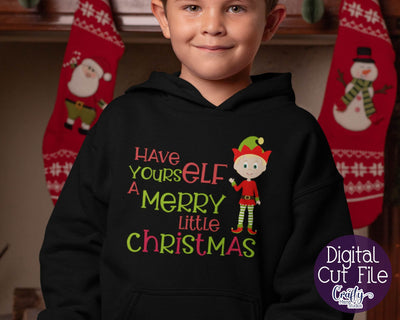 Christmas Svg - Elf Svg - Merry Christmas Svg -Have Yourself A Merry Little Christmas SVG Crafty Mama Studios 