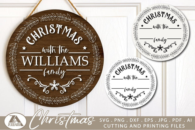 Christmas SVG Family Monogram SVG Christmas Ornament SVG SVG zoellartz 
