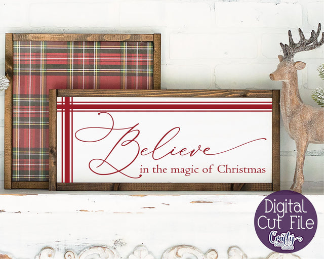 Christmas Svg, Farmhouse, Believe In The Magic Of Christmas SVG Crafty Mama Studios 