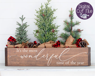 Christmas Svg, Farmhouse, Most Wonderful Time Of The Year SVG Crafty Mama Studios 