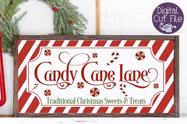 Christmas Svg, Farmhouse Svg, Candy Cane Lane Cut File SVG Crafty Mama Studios 