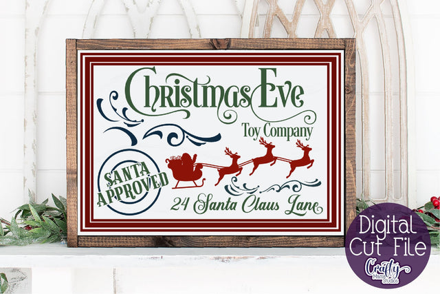 Christmas Svg, Farmhouse Svg, Christmas Eve Toy Company SVG Crafty Mama Studios 