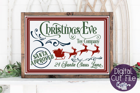 Christmas Svg, Farmhouse Svg, Christmas Eve Toy Company SVG Crafty Mama Studios 