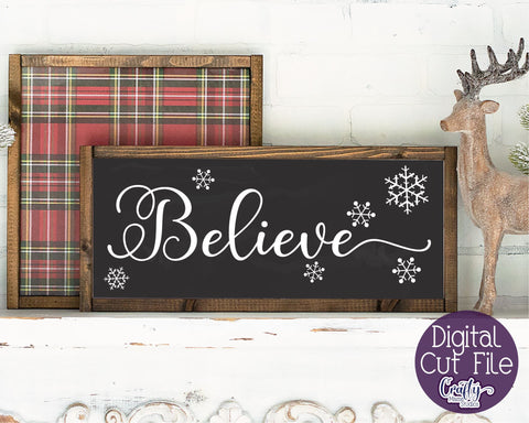 Christmas Svg, Farmhouse Svg Farmhouse Christmas Believe Svg SVG Crafty Mama Studios 