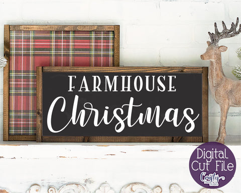 Christmas Svg, Farmhouse Svg, Farmhouse Christmas Cut File SVG Crafty Mama Studios 