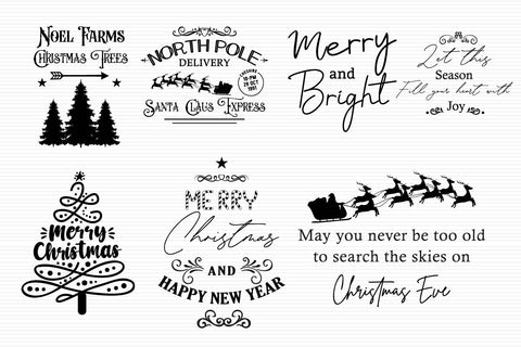 Christmas Svg, Farmhouse Svg Farmhouse Christmas Sign Bundle - So Fontsy