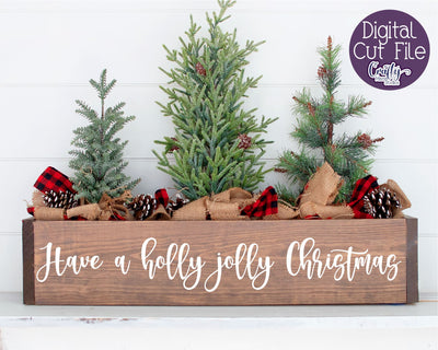 Christmas Svg, Farmhouse Svg, Have A Holly Jolly Christmas SVG Crafty Mama Studios 
