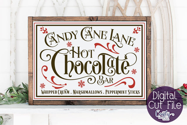 Christmas Svg, Farmhouse Svg, Hot Chocolate Bar Cut File SVG Crafty Mama Studios 