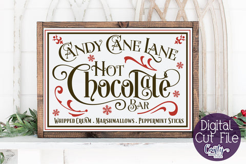 Christmas Svg, Farmhouse Svg, Hot Chocolate Bar Cut File SVG Crafty Mama Studios 