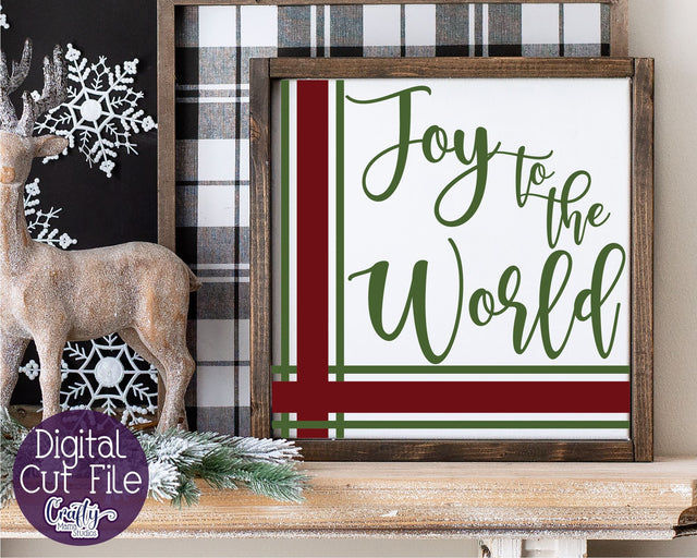 Christmas Svg, Farmhouse Svg, Joy To The World Cut File SVG Crafty Mama Studios 
