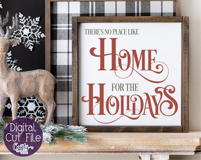Christmas Svg, Farmhouse Svg, No Place Like Home Holidays SVG Crafty Mama Studios 