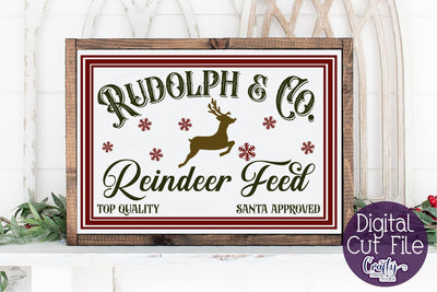 Christmas Svg, Farmhouse Svg, Reindeer Feed, Christmas Deer SVG Crafty Mama Studios 