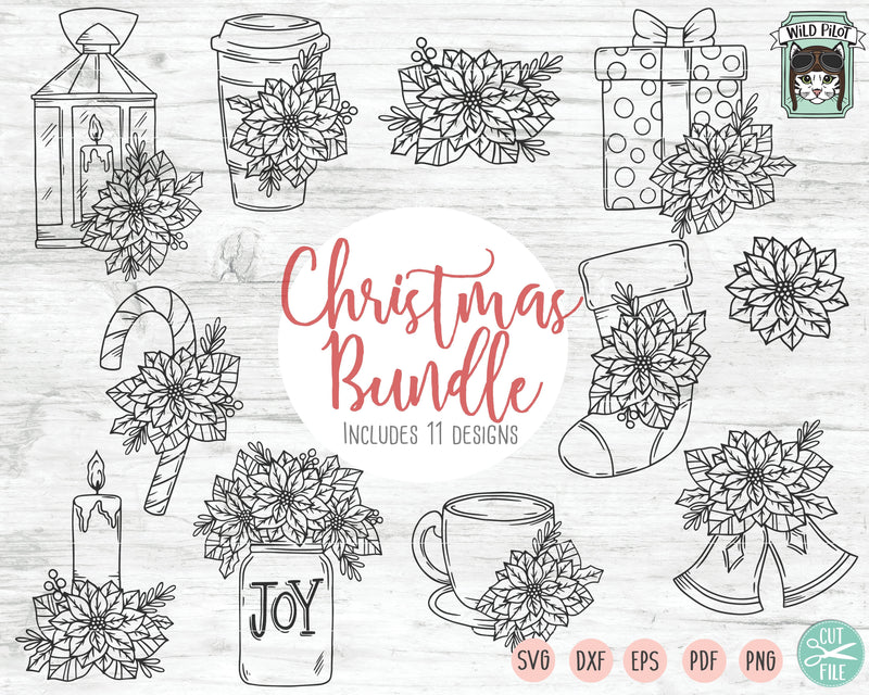 Christmas Bundle SVG Cut Files - So Fontsy