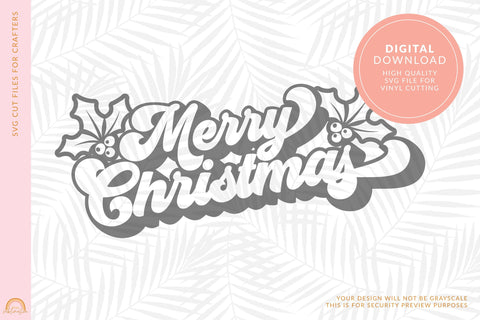 Christmas SVG File With Merry Christmas SVG Pixel Sublimation 