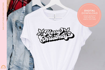 Christmas SVG File With Merry Christmas SVG Pixel Sublimation 