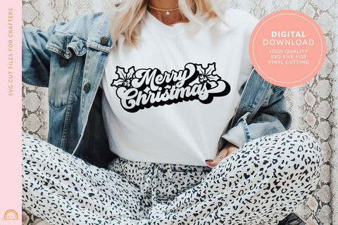 Christmas SVG File With Merry Christmas SVG Pixel Sublimation 