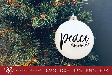 Christmas Svg Files for Cricut | Calligraphy Ornament SVG Crafty Cutter SVG 