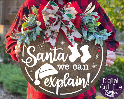 Christmas Svg, Funny Christmas Bundle, Round Svg Sign SVG Crafty Mama Studios 