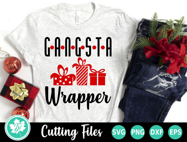 Christmas SVG | Gangsta Wrapper SVG SVG TrueNorthImagesCA 