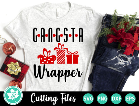 Christmas SVG | Gangsta Wrapper SVG SVG TrueNorthImagesCA 