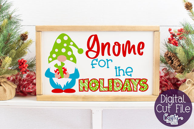 Christmas Svg, Gnome For The Holidays Cut File, Gnome Svg SVG Crafty Mama Studios 