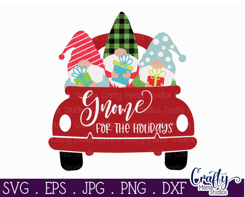 Christmas Svg, Gnome Svg, Gnome For The Holidays SVG SVG Crafty Mama Studios 