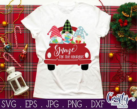 Christmas Svg, Gnome Svg, Gnome For The Holidays SVG SVG Crafty Mama Studios 