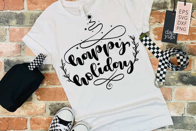 Christmas SVG Happy Holiday Quotes SVG dapiyupi store 