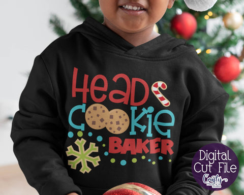 Christmas Svg - Head Cookie Baker - Christmas Cookies SVG Crafty Mama Studios 