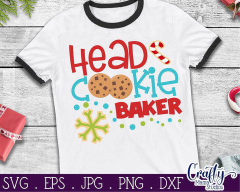 Christmas Svg - Head Cookie Baker - Christmas Cookies SVG Crafty Mama Studios 