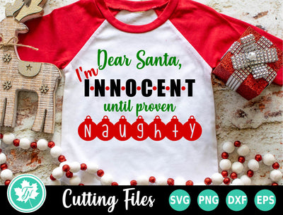 Christmas SVG | Innocent Until Proven Naughty SVG TrueNorthImagesCA 